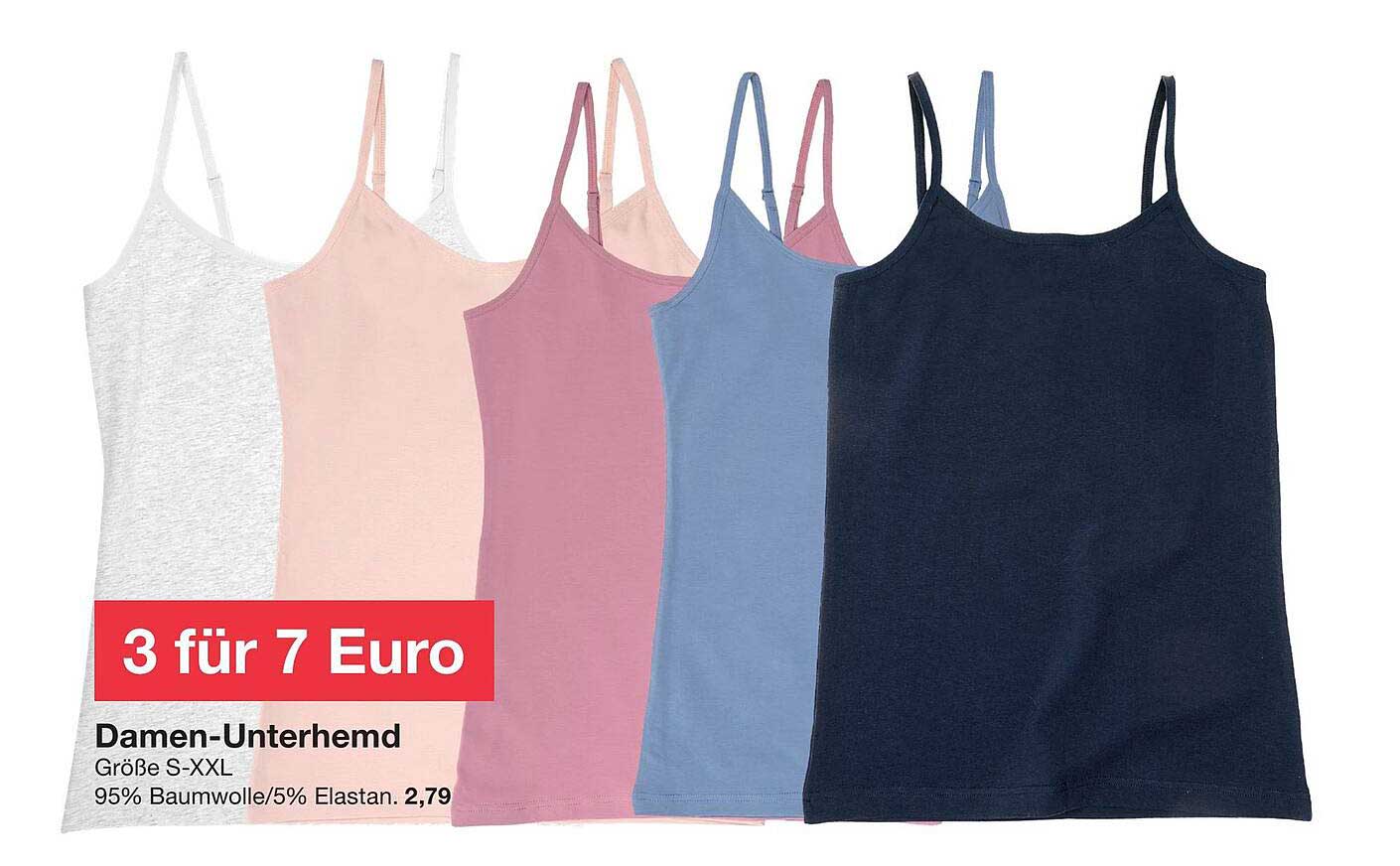 Damen-Unterhemd - 3 für 7 Euro