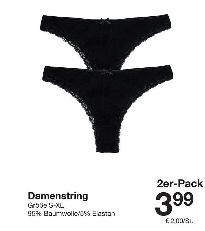 Damenstring 2er-Pack