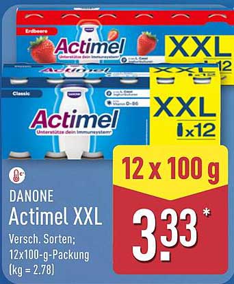 Danone Actimel XXL - 12 x 100 g Packung