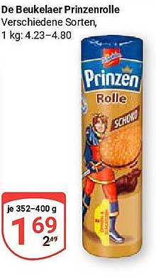 De Beukelaer Prinzenrolle - verschiedene Sorten