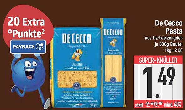 De Cecco Pasta 500g - Super-Knüller