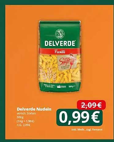 Delverde Nudeln – verschiedene Sorten, 500 g