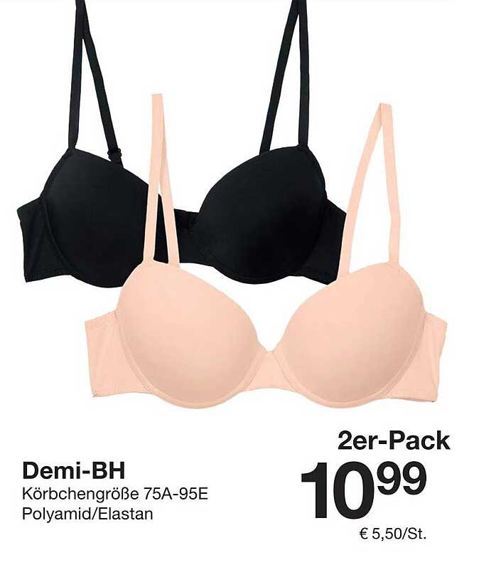 Demi-BH 2er-Pack – Angenehmer Komfort für jeden Tag
