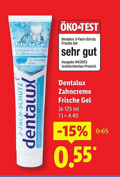 Dentalux 3-Fach-Schutz Frische Gel 125 ml