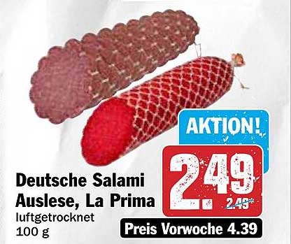Deutsche Salami Auslese, La Prima, luftgetrocknet, 100 g