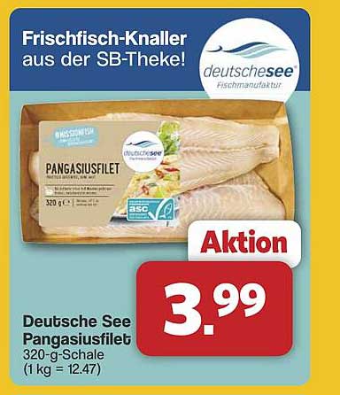 Deutsche See Pangasiusfilet 320-g-Schale
