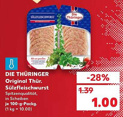 DIE THÜRINGER Original Thür. Sülzfleischwurst