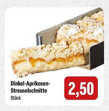 Dinkel-Aprikosen-Streuselschnitte