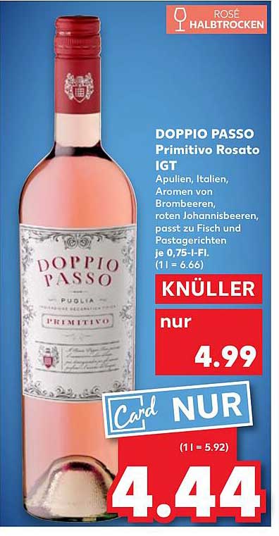 DOPPIO PASSO Primitivo Rosato IGT