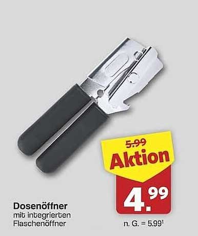 Dosenöffner mit integriertem Flaschenöffner