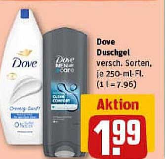 Dove Duschgel - Verschiedene Sorten, je 250-ml-Fl.