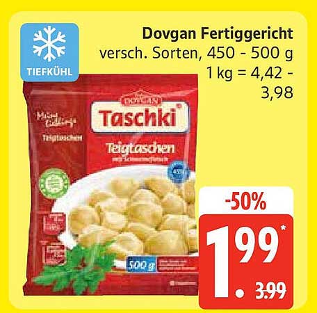 Dovgan Fertiggericht - Taschkis Teigtaschen 500 g