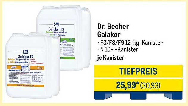 Dr. Becher Galakor F3/F8/F9 12-kg-Kanister