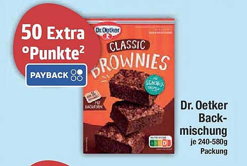 Dr. Oetker Backmischung Classic Brownies je 240-580g Packung