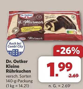 Dr. Oetker Kleine Rührkuchen 140-g-Packung