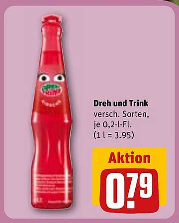Dreh und Drink - Verschiedene Sorten, je 0,2-l-Fl.