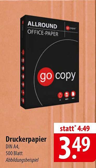 Druckerpapier DIN A4, 500 Blatt