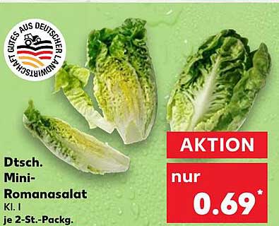 Dtsch. Mini-Romanasalat Kl. I je 2-St.-Packg.