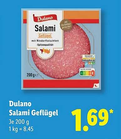 Dulano Salami Geflügel 200 g