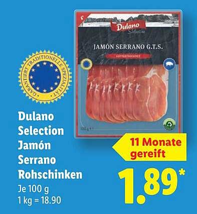 Dulano Selection Jamón Serrano Rohschinken