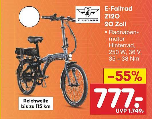 E-Faltrad Z120 – 20 Zoll