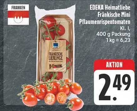 EDEKA Heimatliebe Fränkische Mini Pflaumenrispen-Tomaten 400 g