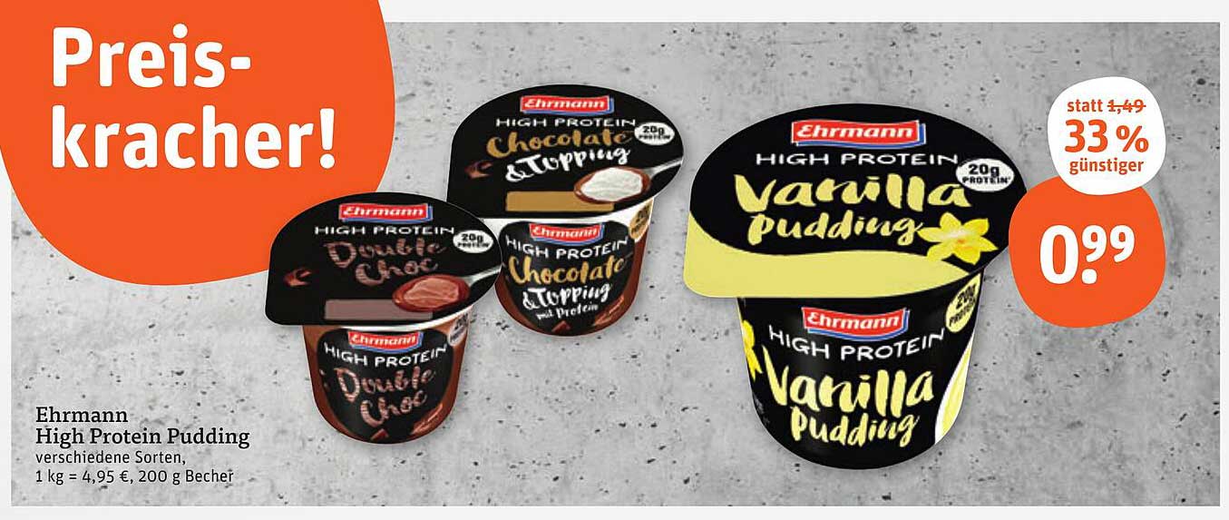 Ehrmann High Protein Pudding - Preiskracher!