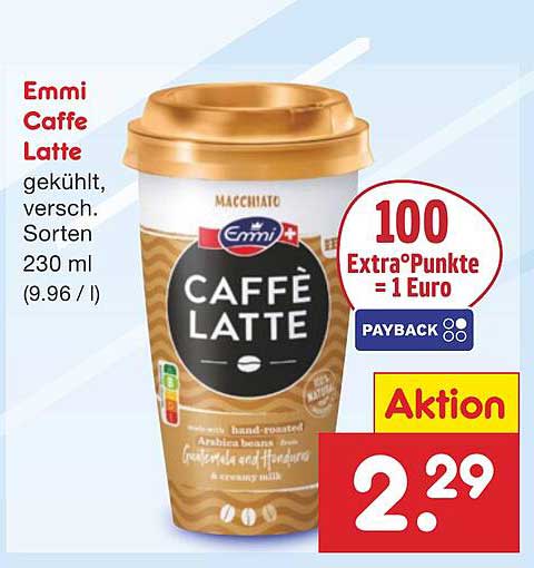 Emmi Caffè Latte 230 ml - gekühlt, verschiedene Sorten