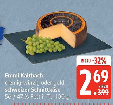 Emmi Kaltbach cremig-würzig oder gold Schweizer Schnittkäse 100 g