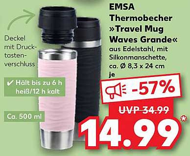 EMSA Thermobecher »Travel Mug Waves Grande«