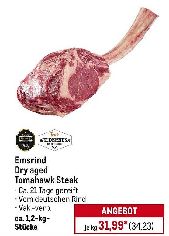 Emsrind Dry Aged Tomahawk Steak