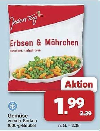 Erbsen & Möhrchen 1000-g-Beutel