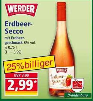 Erdbeer-Secco von Werder – Fruchtiger Genuss für jeden Anlass