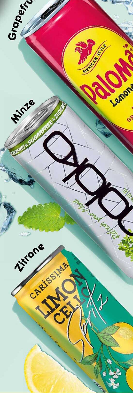 Erfrischende Getränke: Paloma, Minze und Limoncello Spritz