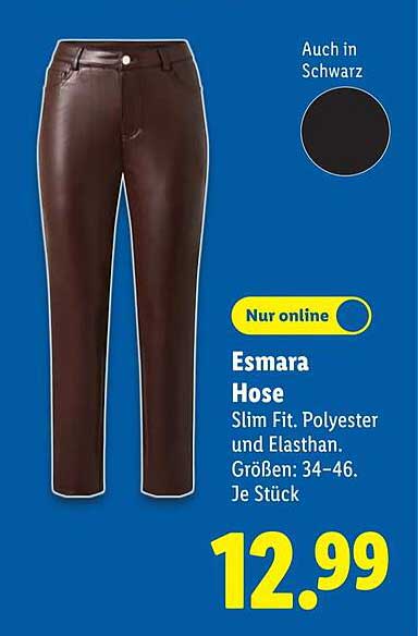 Esmara Hose - Slim Fit aus Polyester und Elasthan