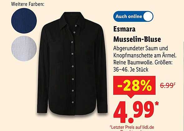 Esmara Musselin-Bluse