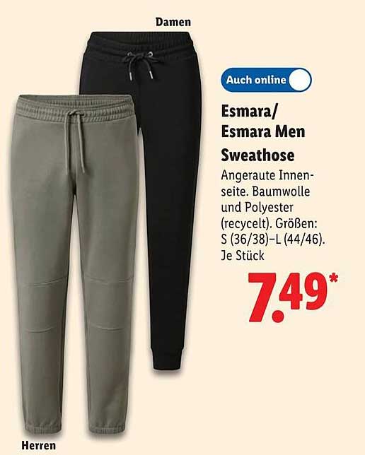 Esmara/Esmera Men Sweathose
