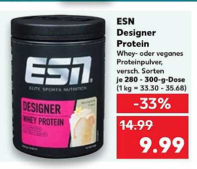 ESN Designer Protein - Whey- oder veganes Proteinpulver