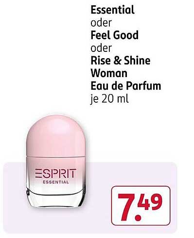Esprit Eau de Parfum Essential, Feel Good oder Rise & Shine Woman je 20 ml