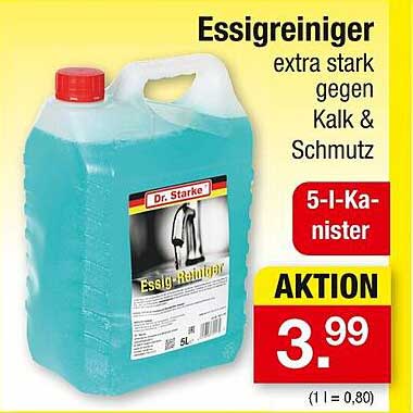 Essigreiniger extra stark gegen Kalk & Schmutz