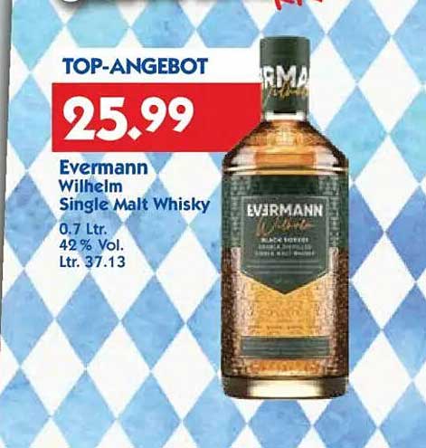 Evermann Wilhelm Single Malt Whisky 0,7 L
