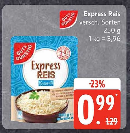 Express Reis - verschiedene Sorten 250 g