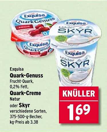 Exquisa Quark-Genuss und Skyr – natürlich lecker!
