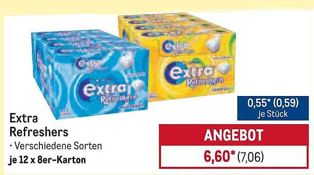 Extra Refreshers – Frische Vielfalt in jedem Biss