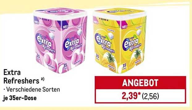 Extra Refreshers – Verschiedene Sorten je 35er-Dose