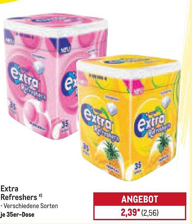 Extra Refreshers - Verschiedene Sorten, je 35er-Dose