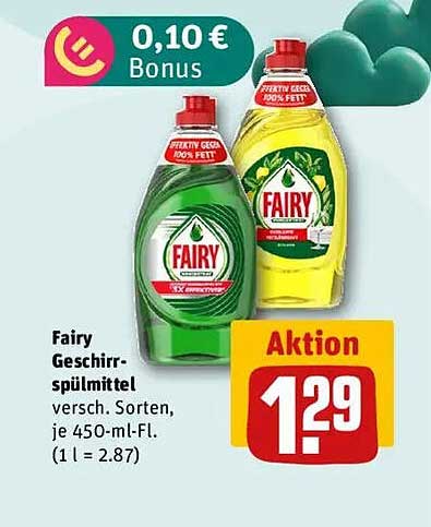 Fairy Geschirrspülmittel 450 ml – Verschiedene Sorten