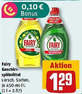 Fairy Geschirrspülmittel, 450 ml, verschiedene Sorten