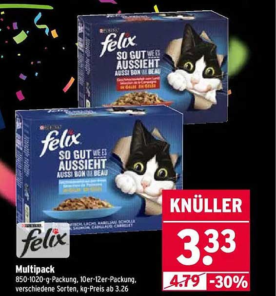 Felix Multipack So gut wie es aussieht - 10er-12er-Packung