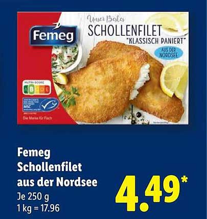 Femeg Schollenfilet aus der Nordsee - klassisch paniert